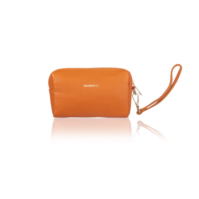 PICCOLA POCHETTE VITELLO DOLLARO ARANCIO